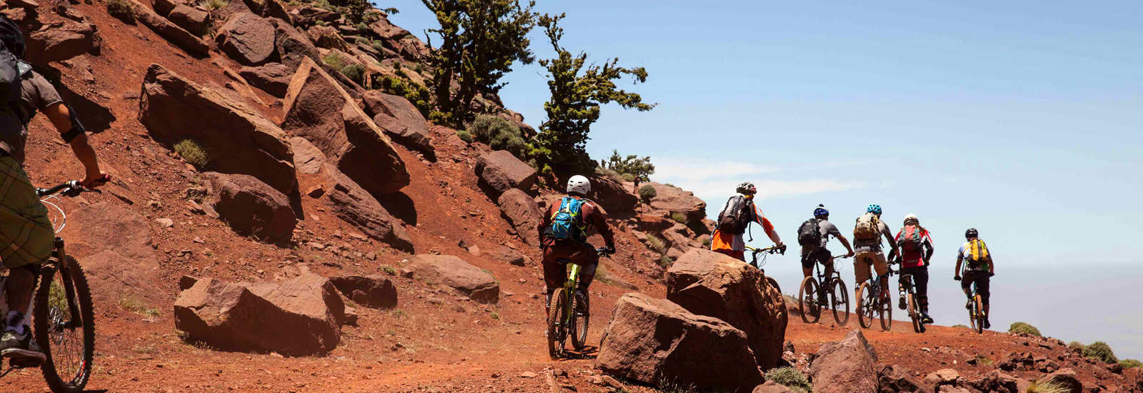 Mountain biking atlas mountains morocco